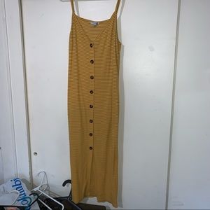 Fashion nova ribbed knit mustard yellow bodycon dress